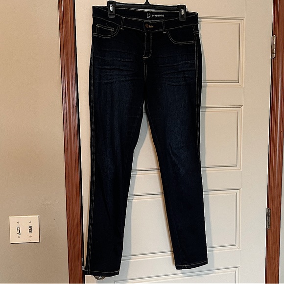 New York & Company Jeans Ny Co Dark Wash Denim Leggings Poshmark